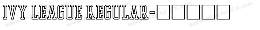 Ivy League Regular字体转换